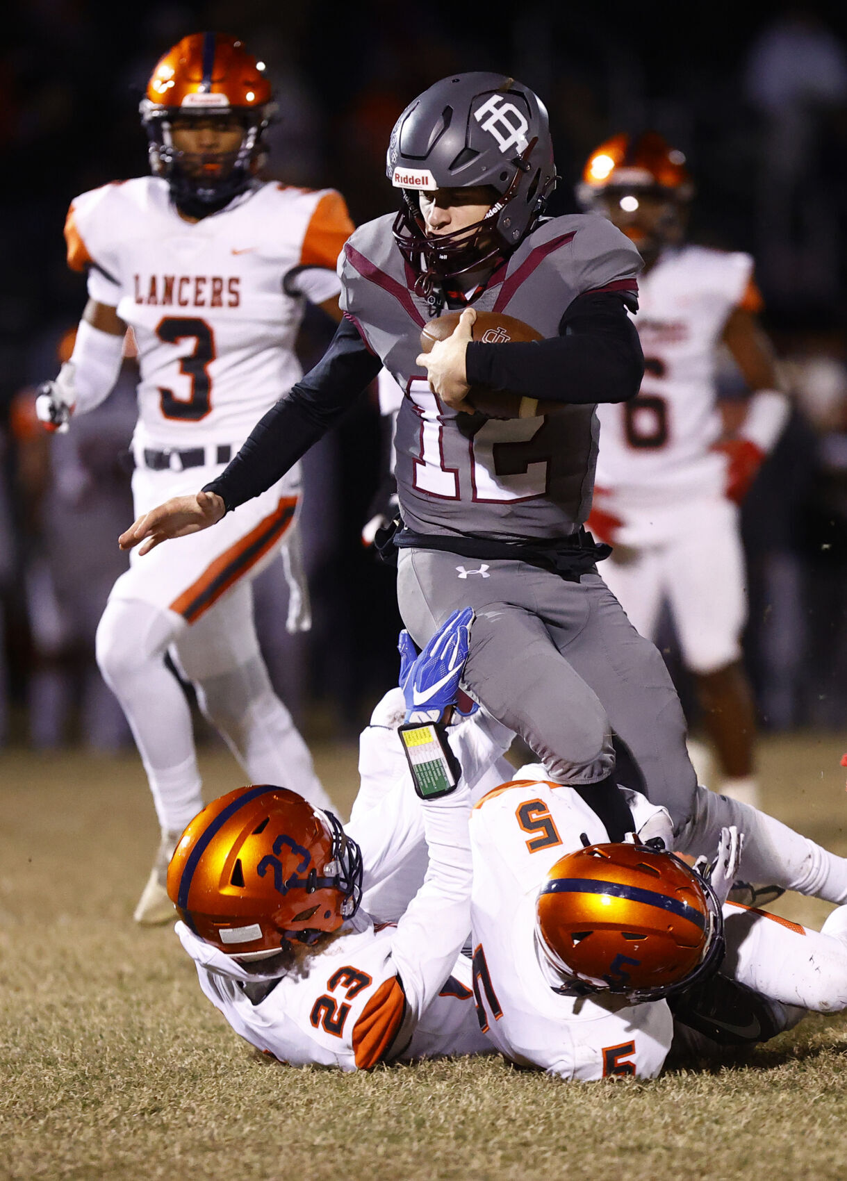 Thomas Dale-Manchester football game in Region 6A semifinals